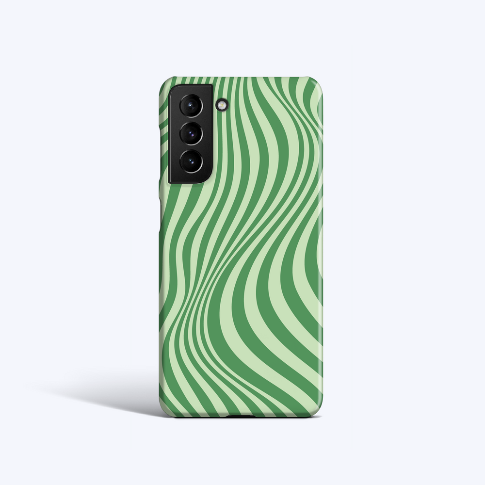 GROOVY LINES GREEN Samsung S23 Case