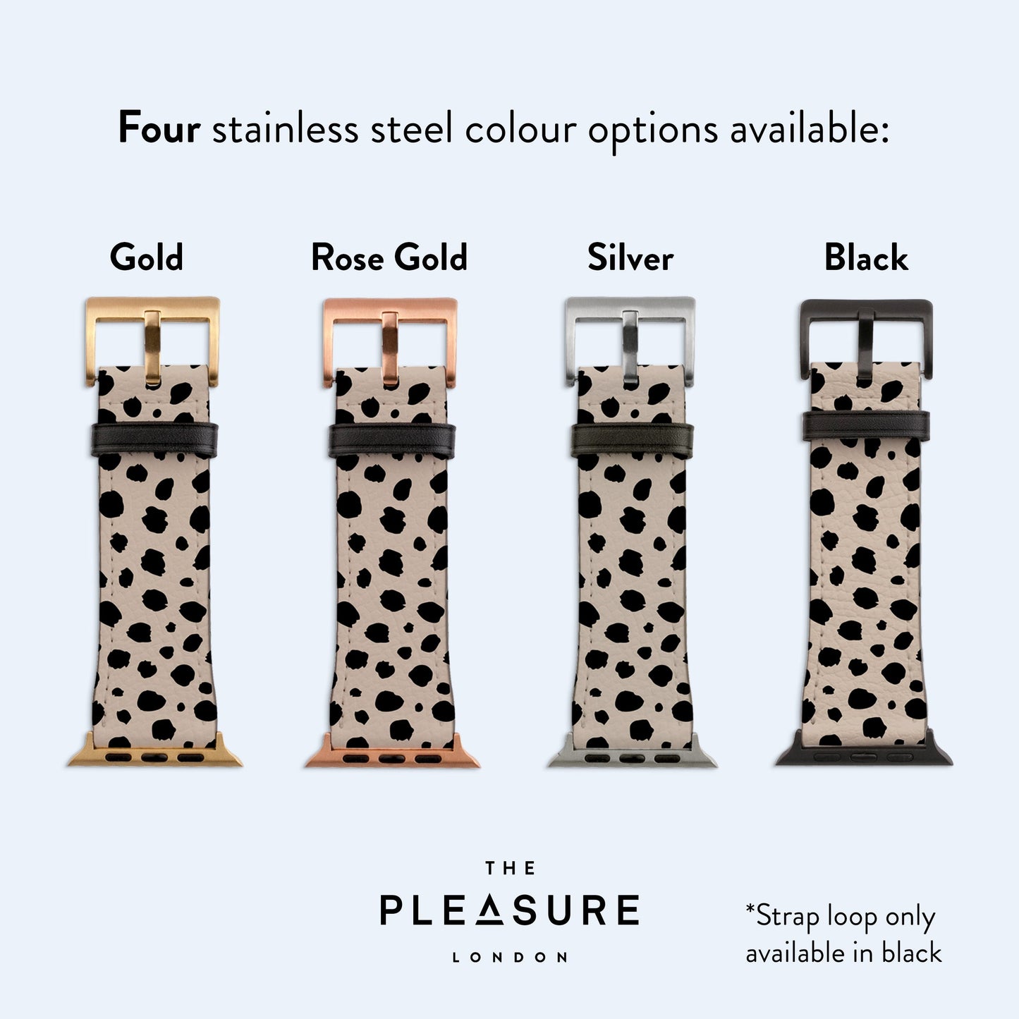BEIGE Dots Apple Watch Strap  Leopard Spots