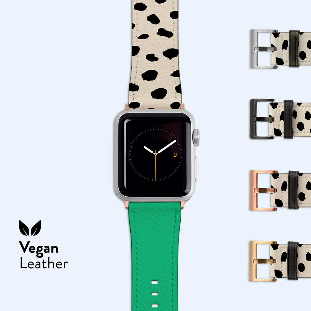 GREEN Split Dots Apple Watch Strap