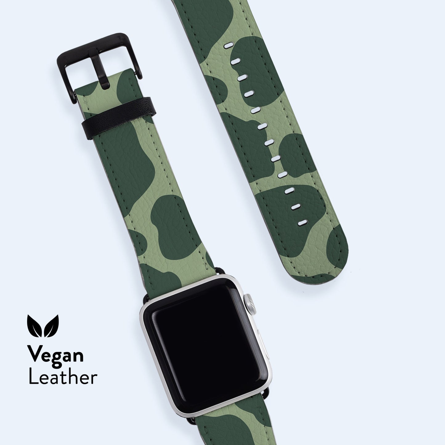 
                  
                    GREEN Cow Print Apple Watch Strap
                  
                