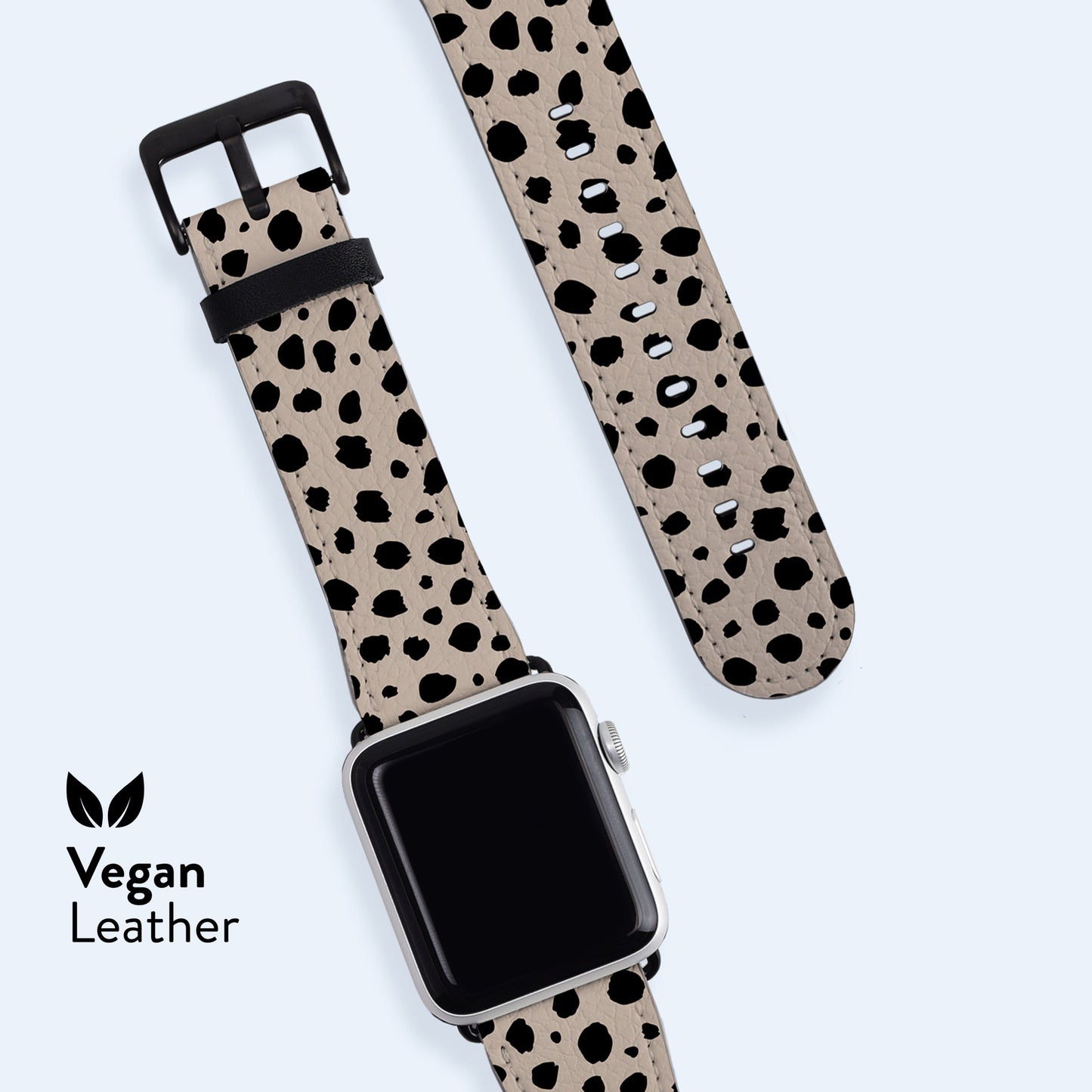BEIGE Dots Apple Watch Strap  Leopard Spots