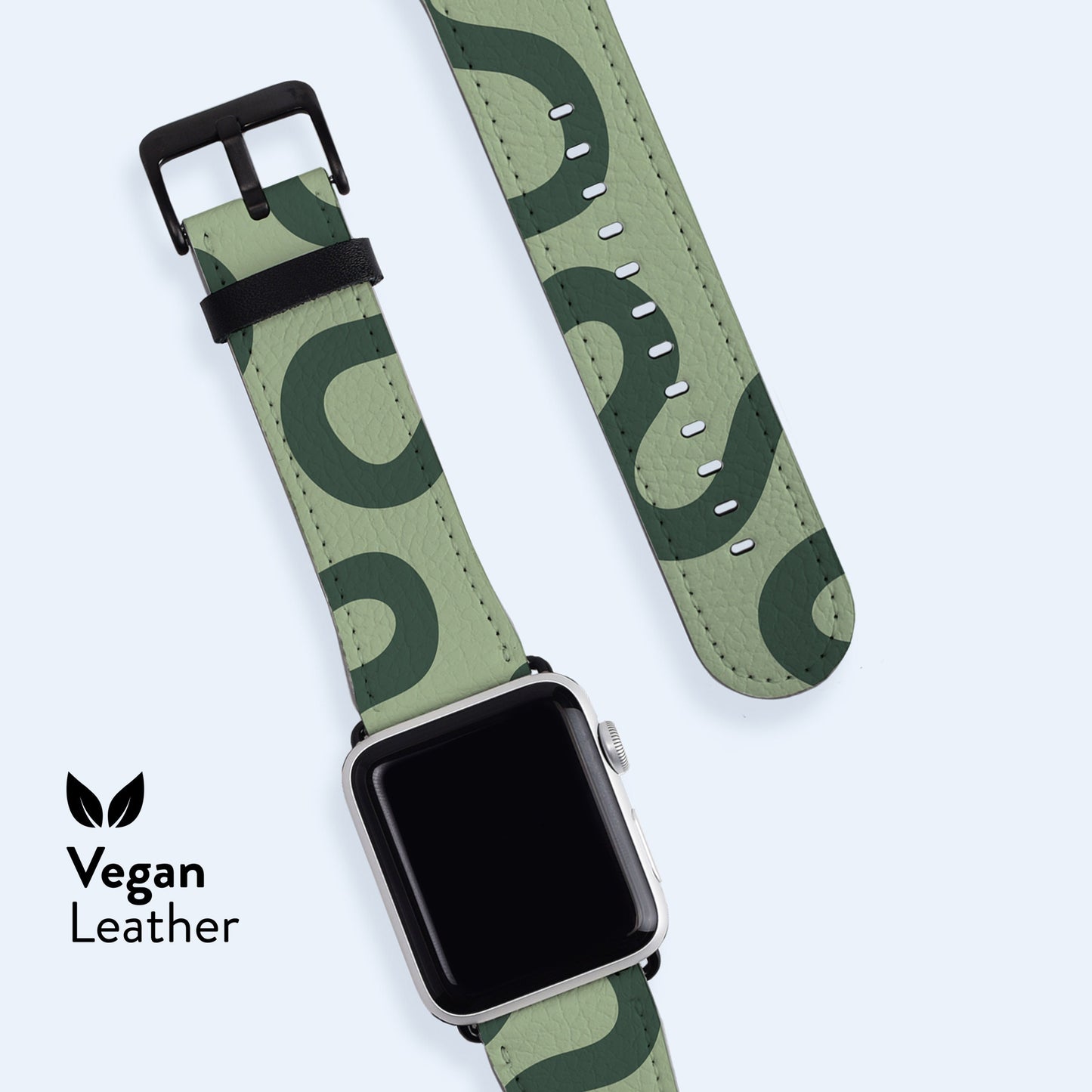 
                  
                    ORGANIC Lines Olive Apple Watch Strap
                  
                