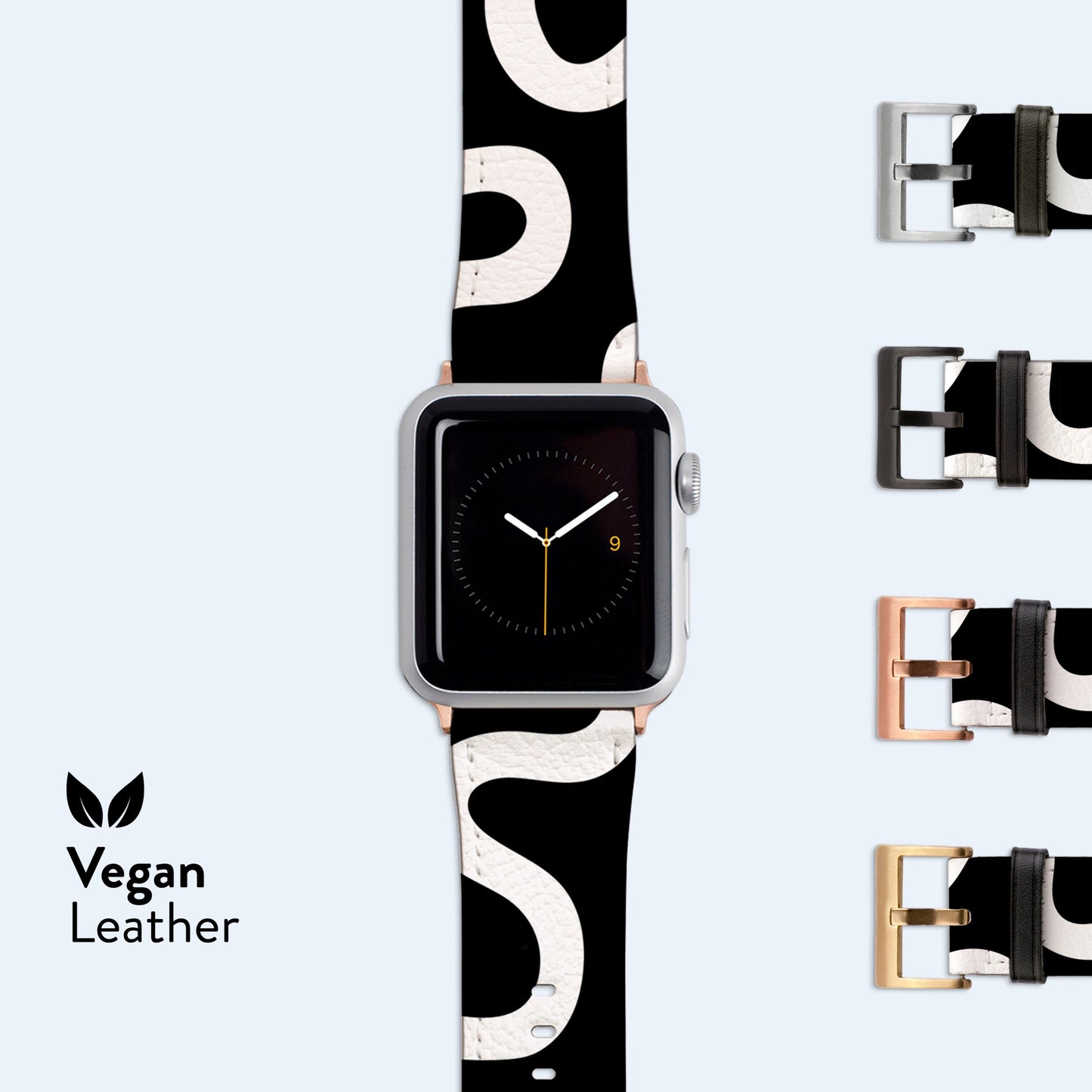 
                  
                    ORGANIC Lines Black Apple Watch Strap
                  
                