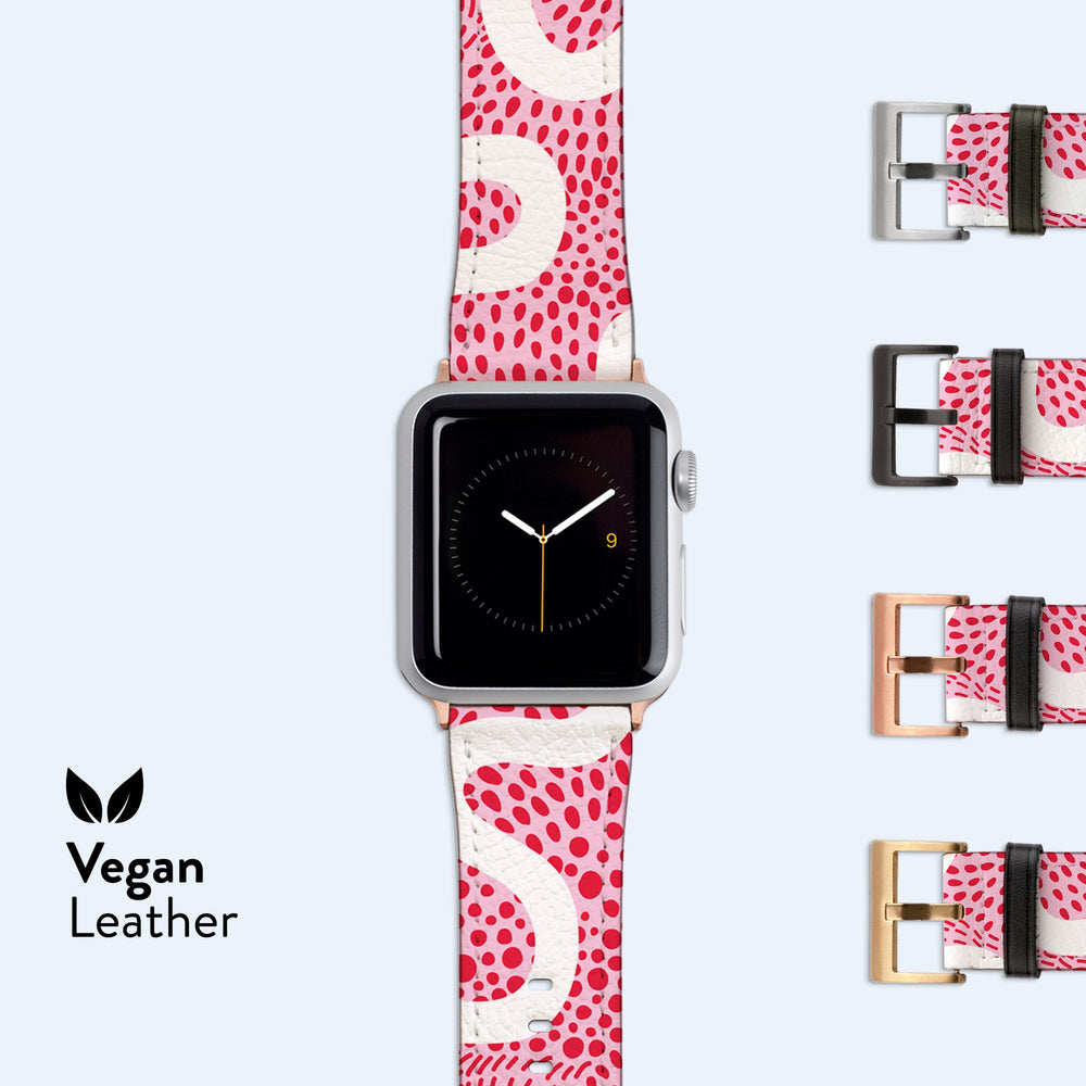 
                  
                    ORGANIC Pink Dot Lines Apple Watch Strap
                  
                
