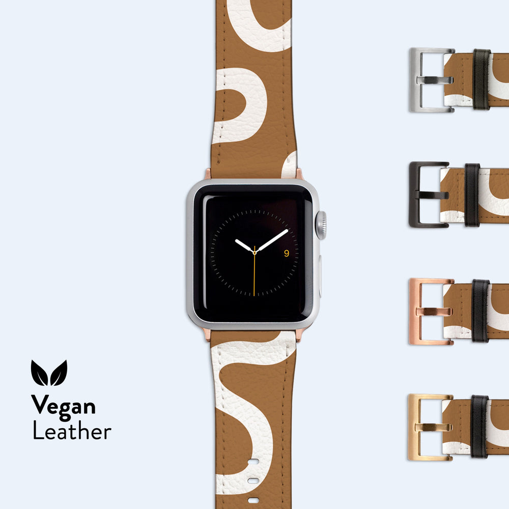 
                  
                    ORGANIC Lines Tan Apple Watch Strap
                  
                