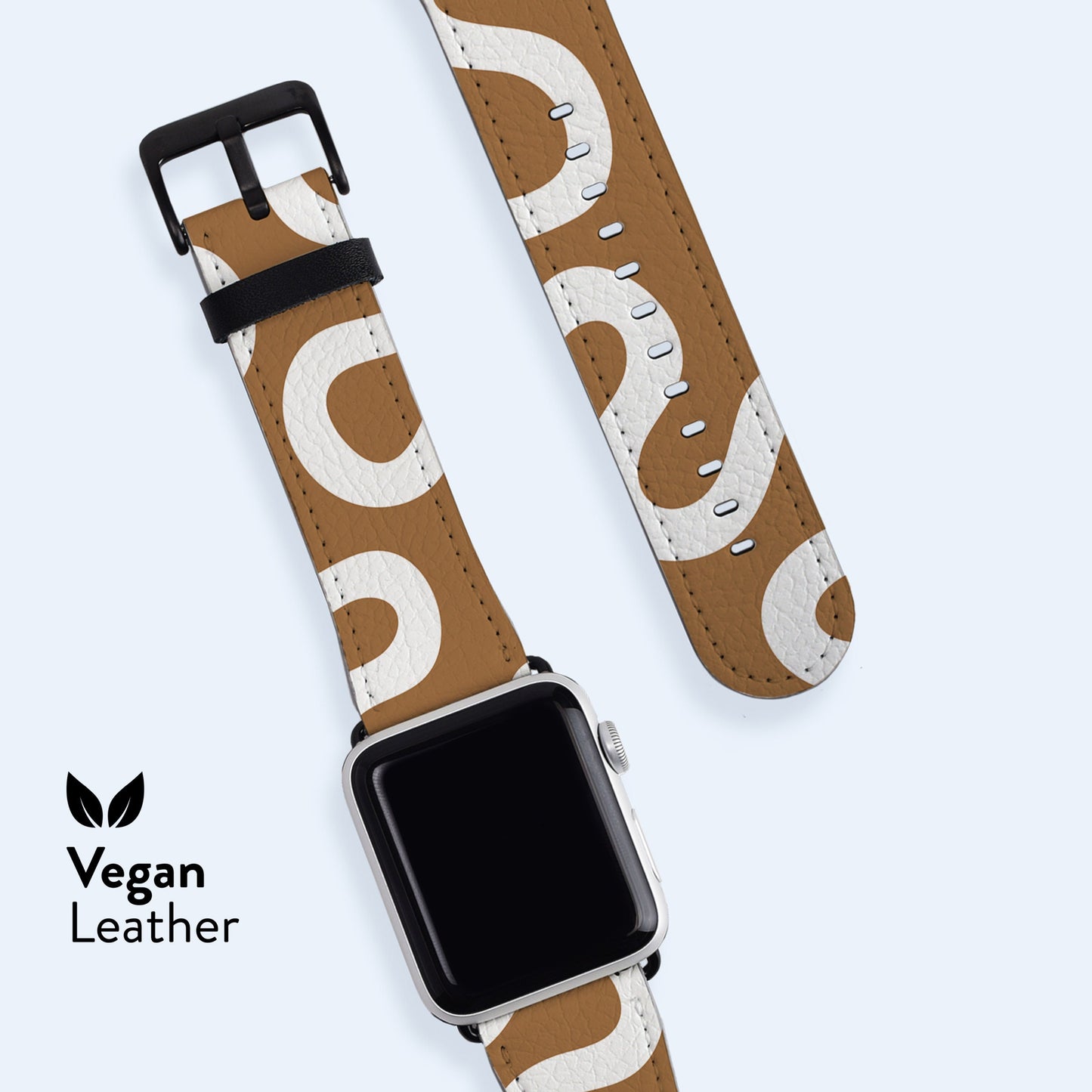 ORGANIC Lines Tan Apple Watch Strap
