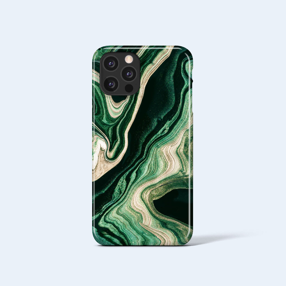 GREEN MARBLE iPhone 15 Case