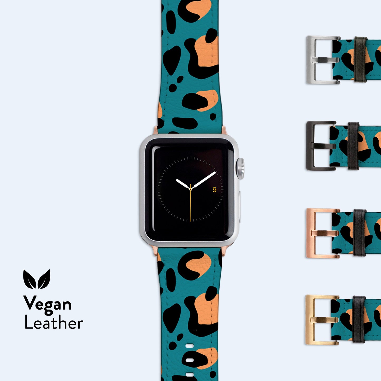 TEAL ANIMAL Print Apple Watch Strap