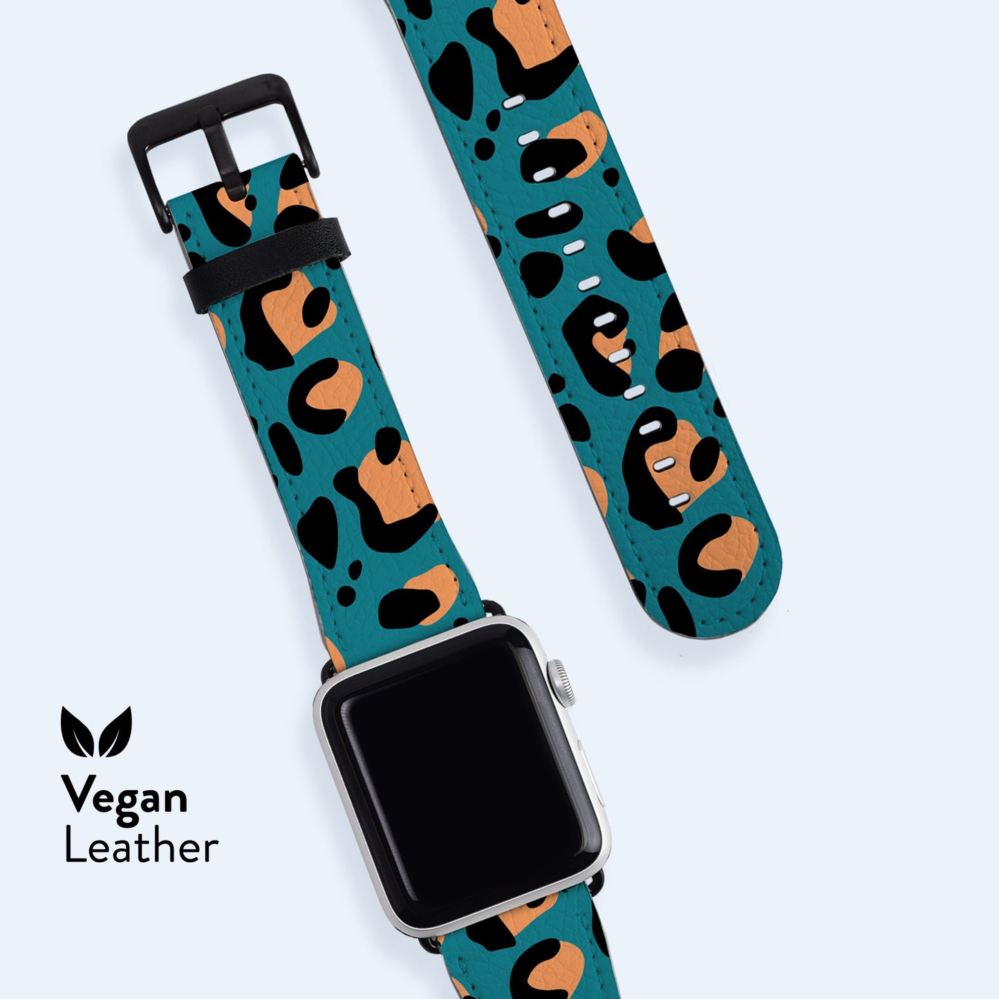 TEAL ANIMAL Print Apple Watch Strap