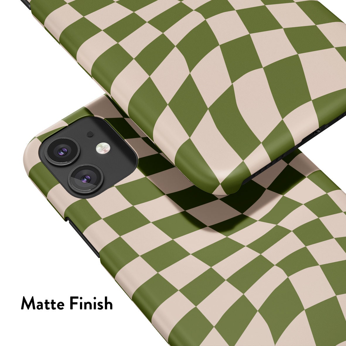 
                  
                    WAVY CHECK OLIVE iPhone 15 Case
                  
                
