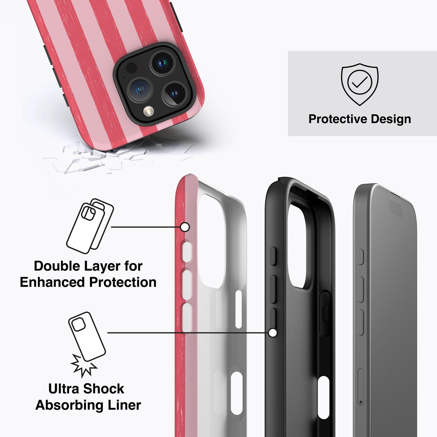 
                  
                    STRAWBERRY STRIPES iPhone Case
                  
                