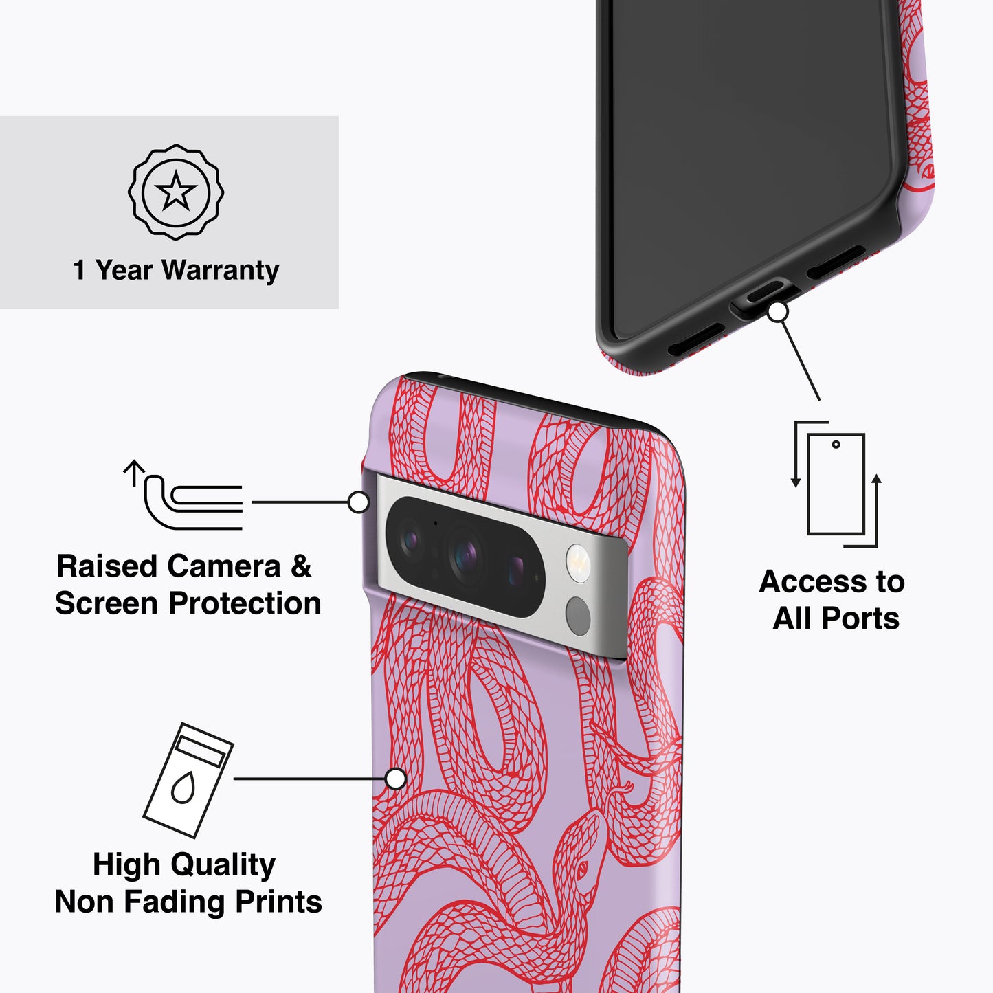 
                  
                    a diagram of a cell phone case with instructions
                  
                