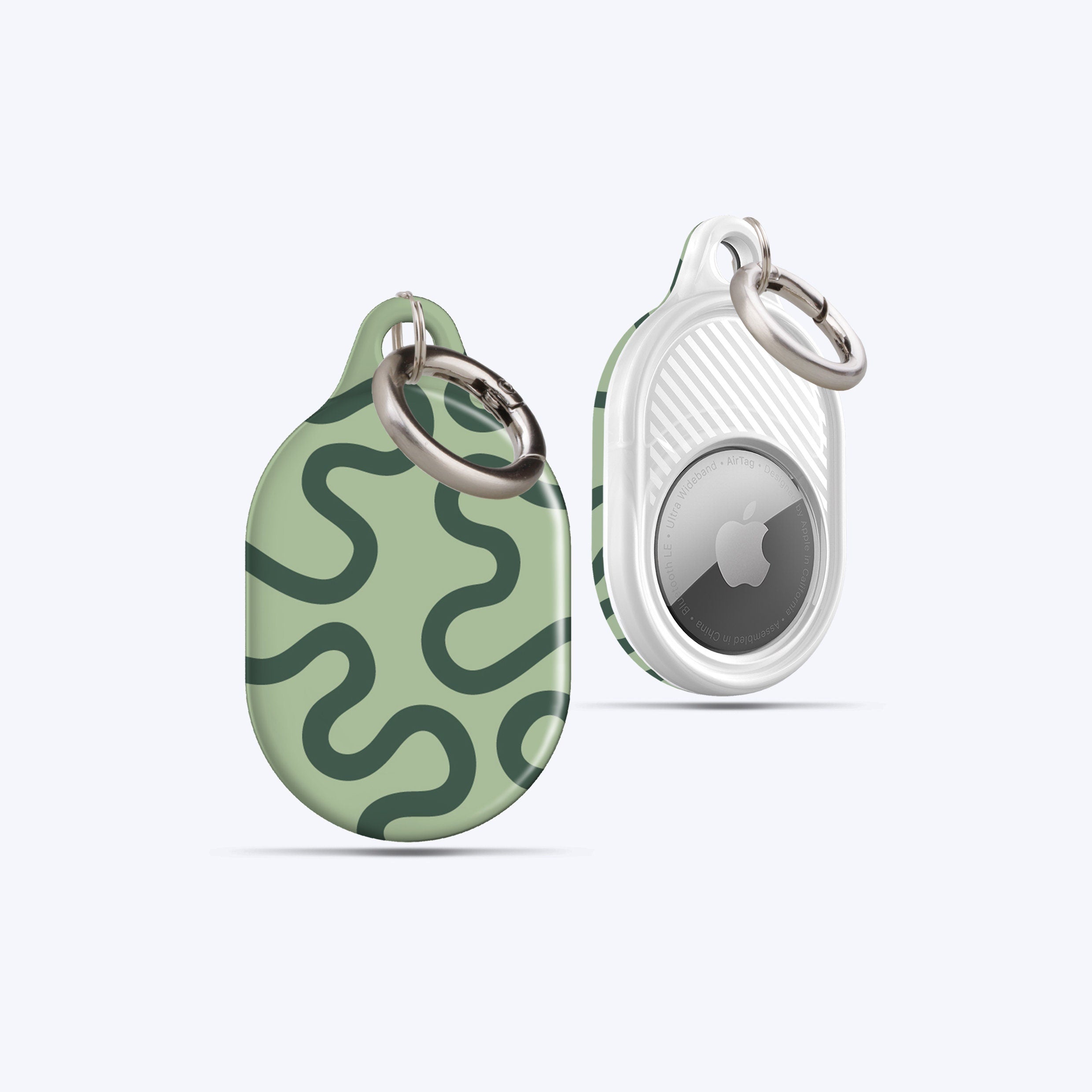 ORGANIC LINES OLIVE AirTag Case