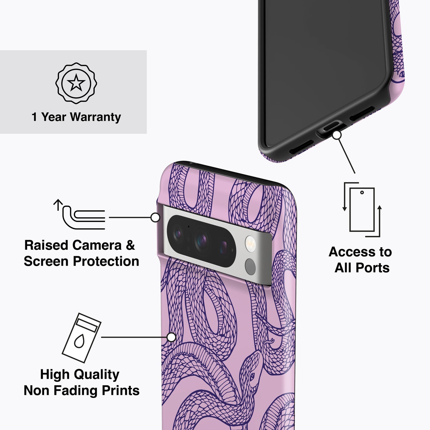 
                  
                    a diagram of a cell phone case with instructions
                  
                