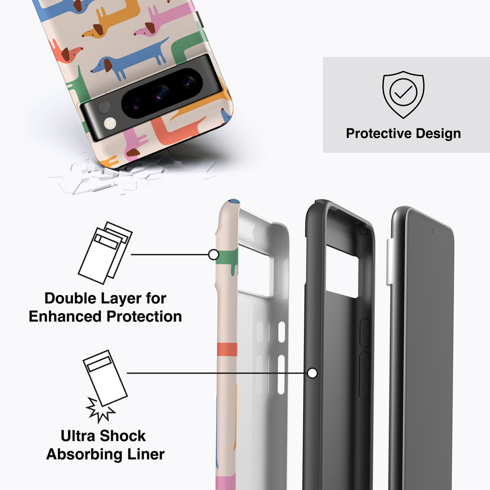 
                  
                    a diagram of a cell phone case with instructions
                  
                