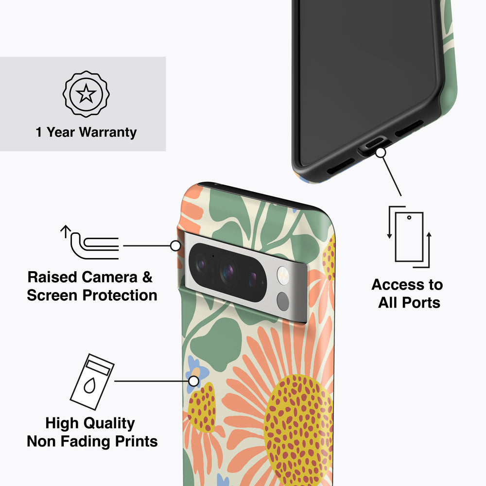 SUNFLOWER Pixel Case