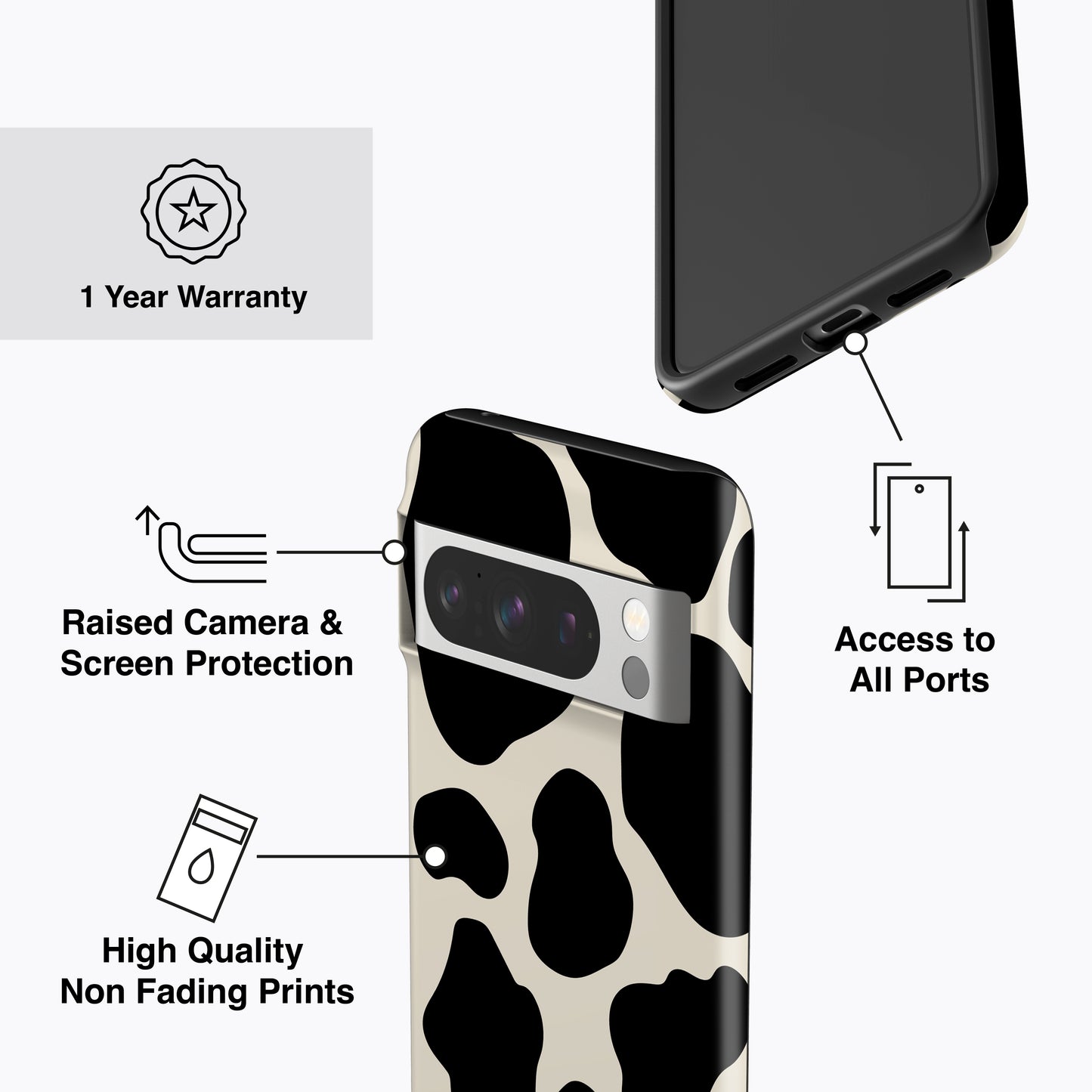 
                  
                    a diagram of a cell phone case with instructions
                  
                