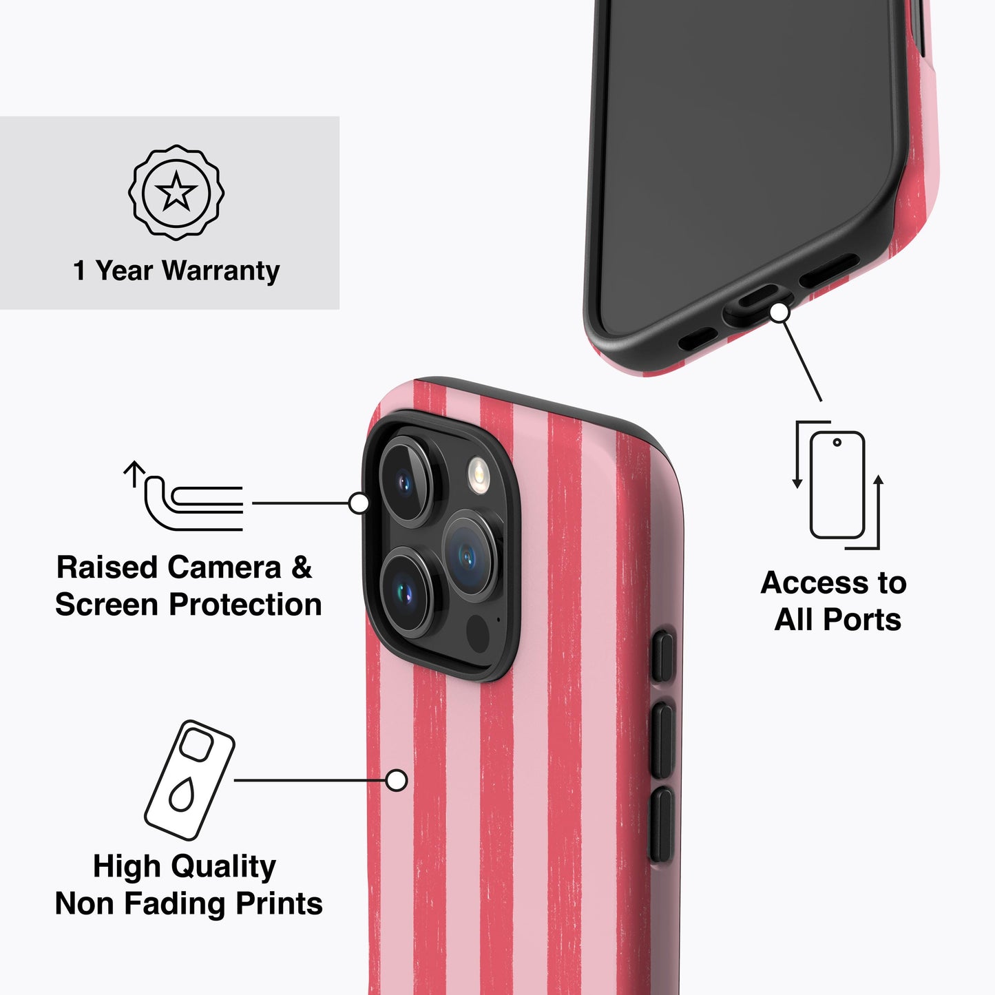 
                  
                    STRAWBERRY STRIPES iPhone Case
                  
                