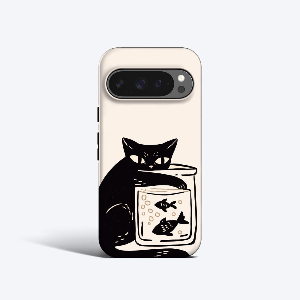 BLACK CAT Pixel Case