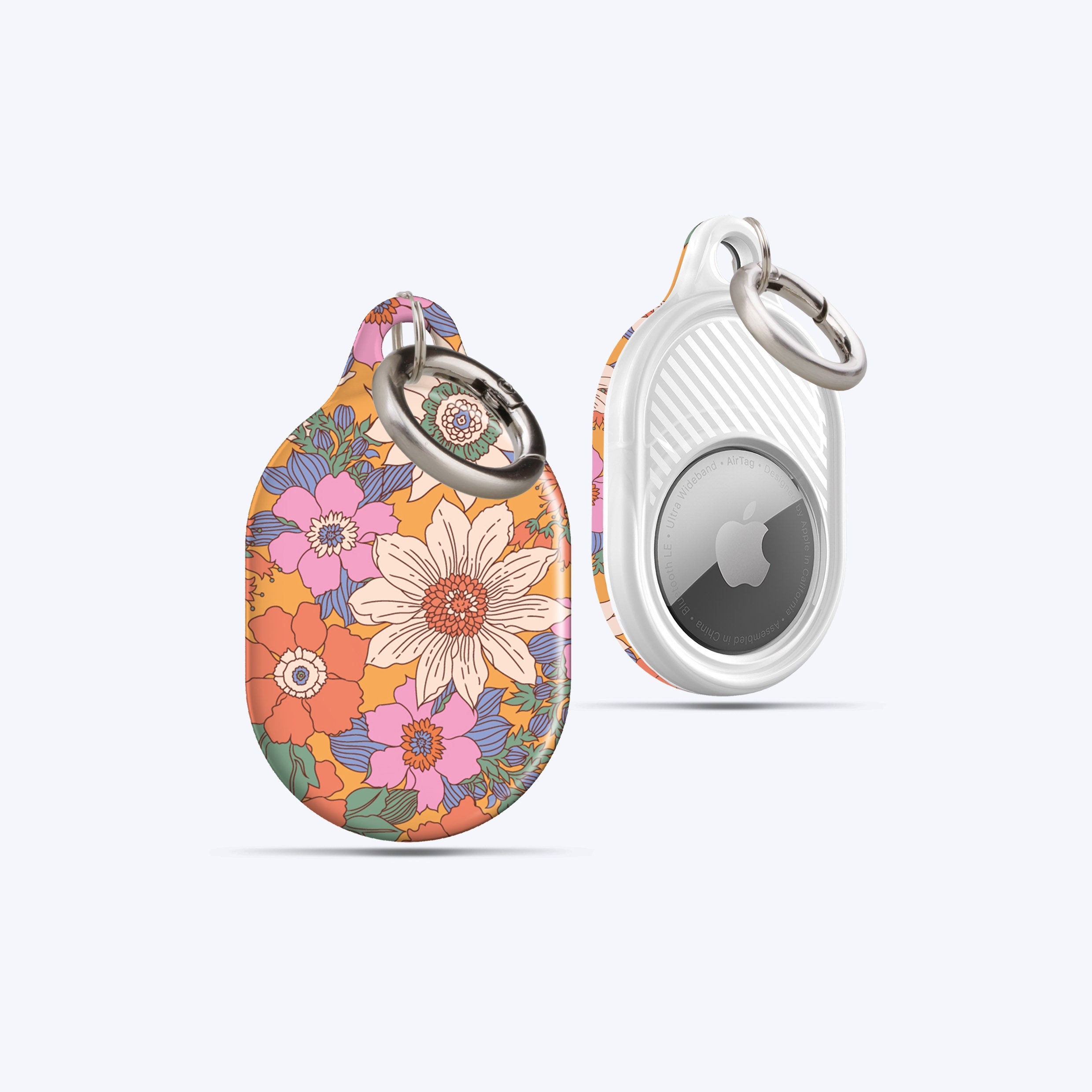 RETRO FLOWERS AirTag Case