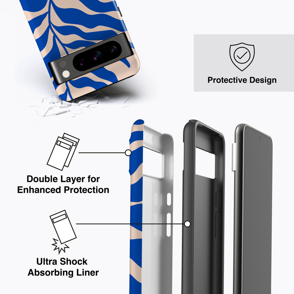 
                  
                    a diagram of a cell phone case with instructions
                  
                