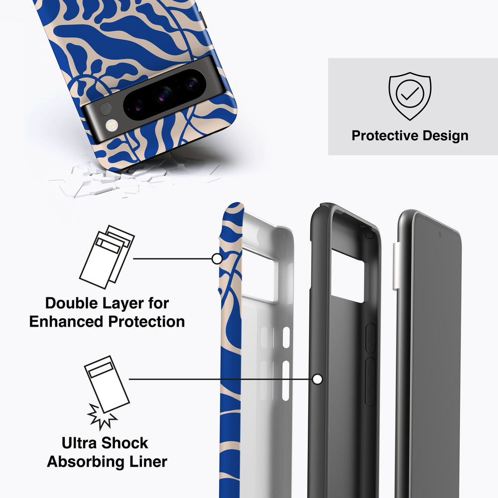 
                  
                    a diagram of a cell phone case with instructions
                  
                