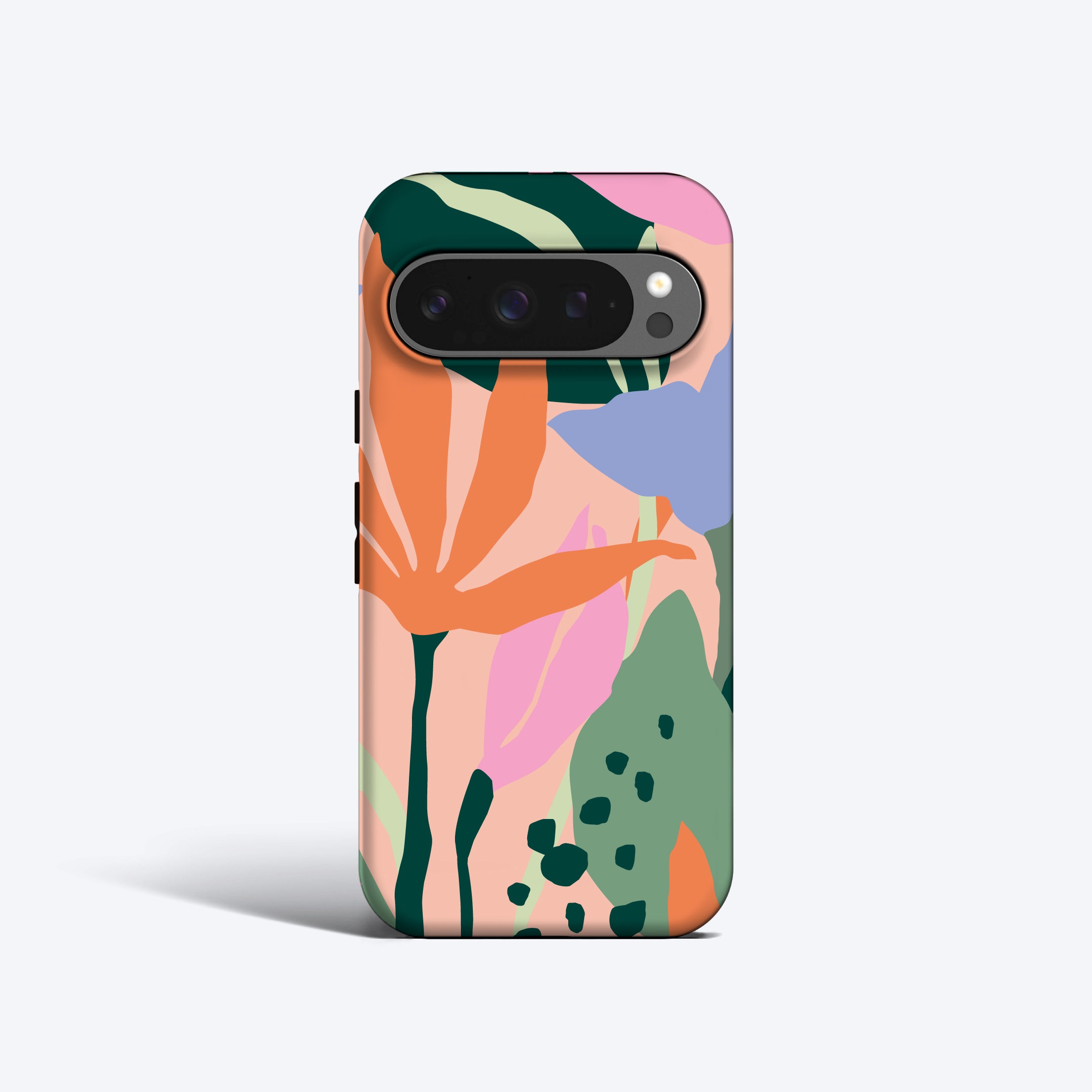 a phone case with a floral design on it