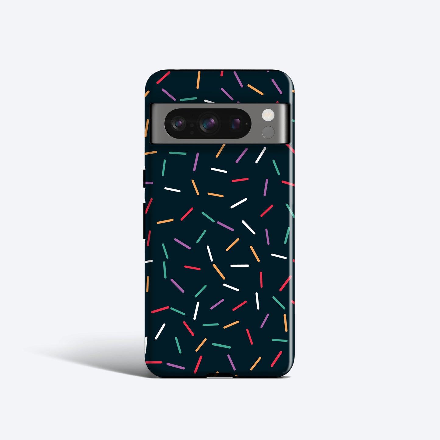 a phone case with sprinkles on it