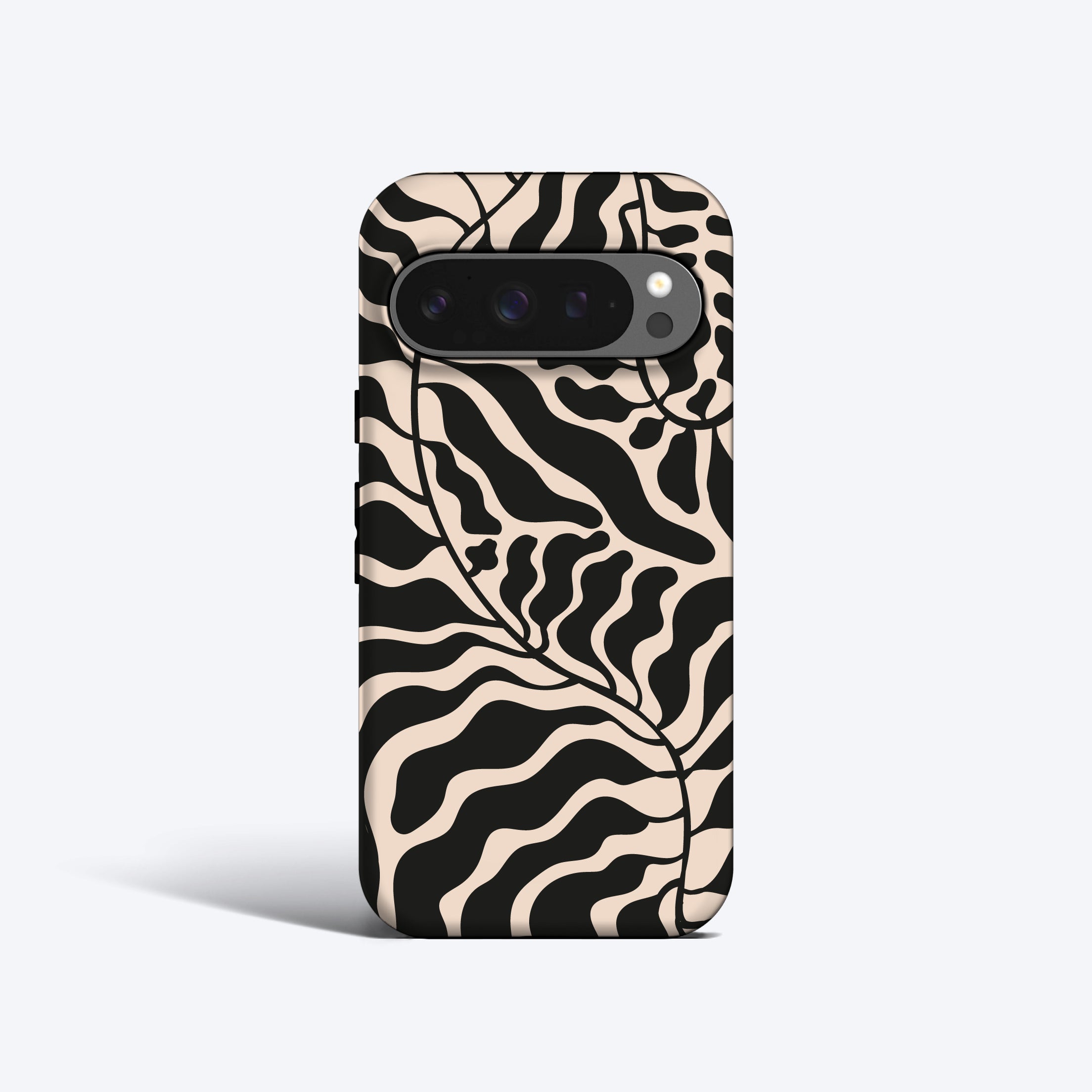 a phone case with a zebra print on it