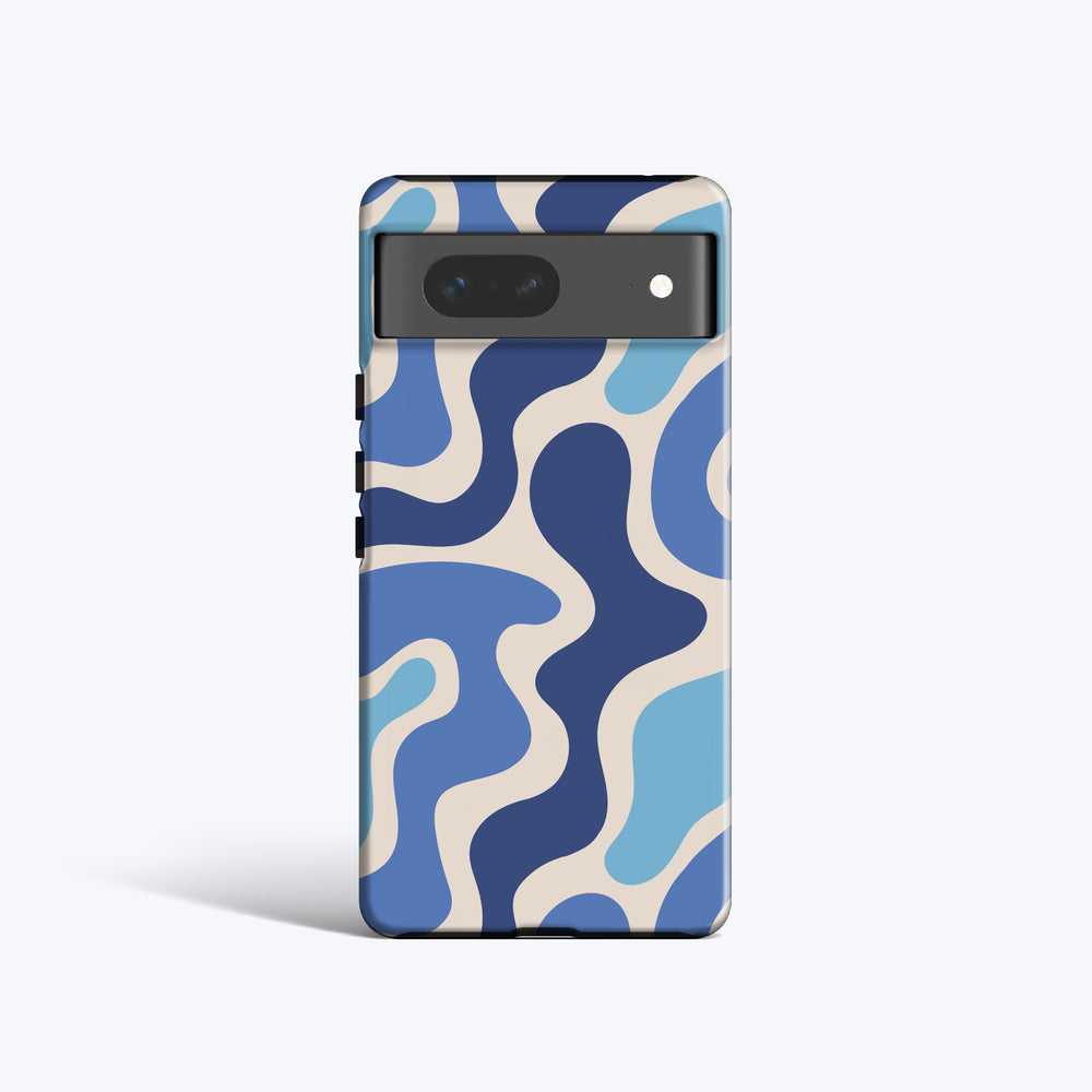 FUNKY BLUE SHAPES Pixel 8 Case