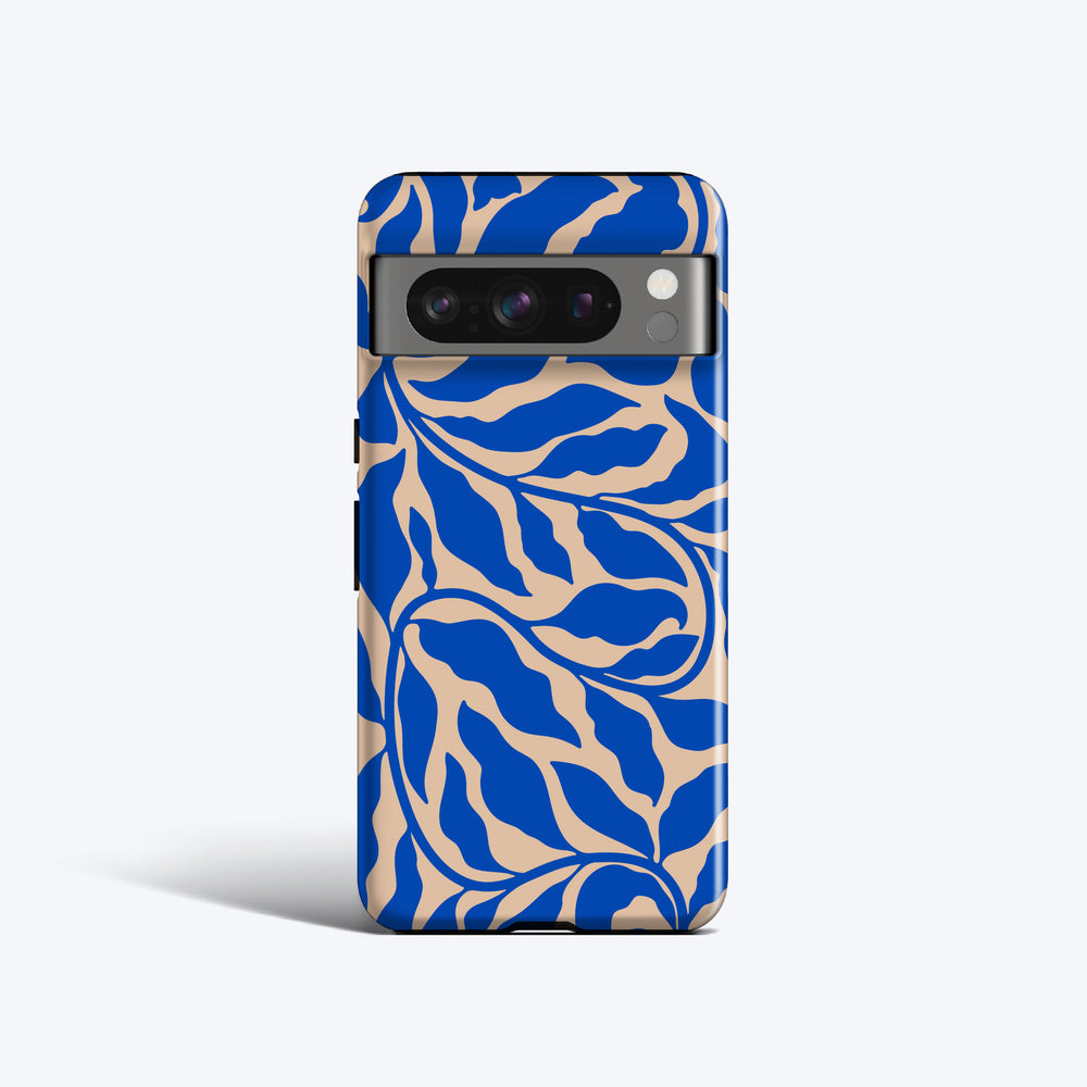 VINE LEAVES BLUE Pixel 8 Case