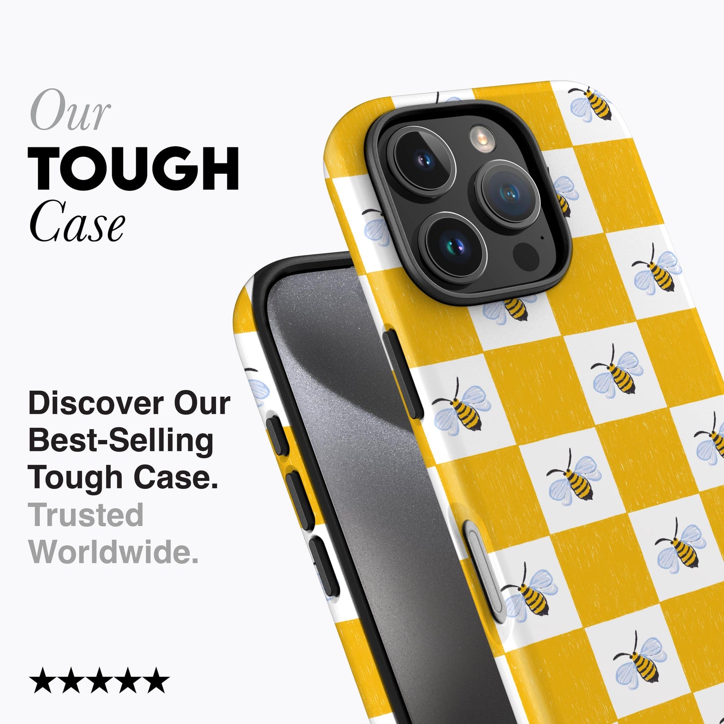 
                  
                    HONEY BEE CHECK iPhone Case
                  
                