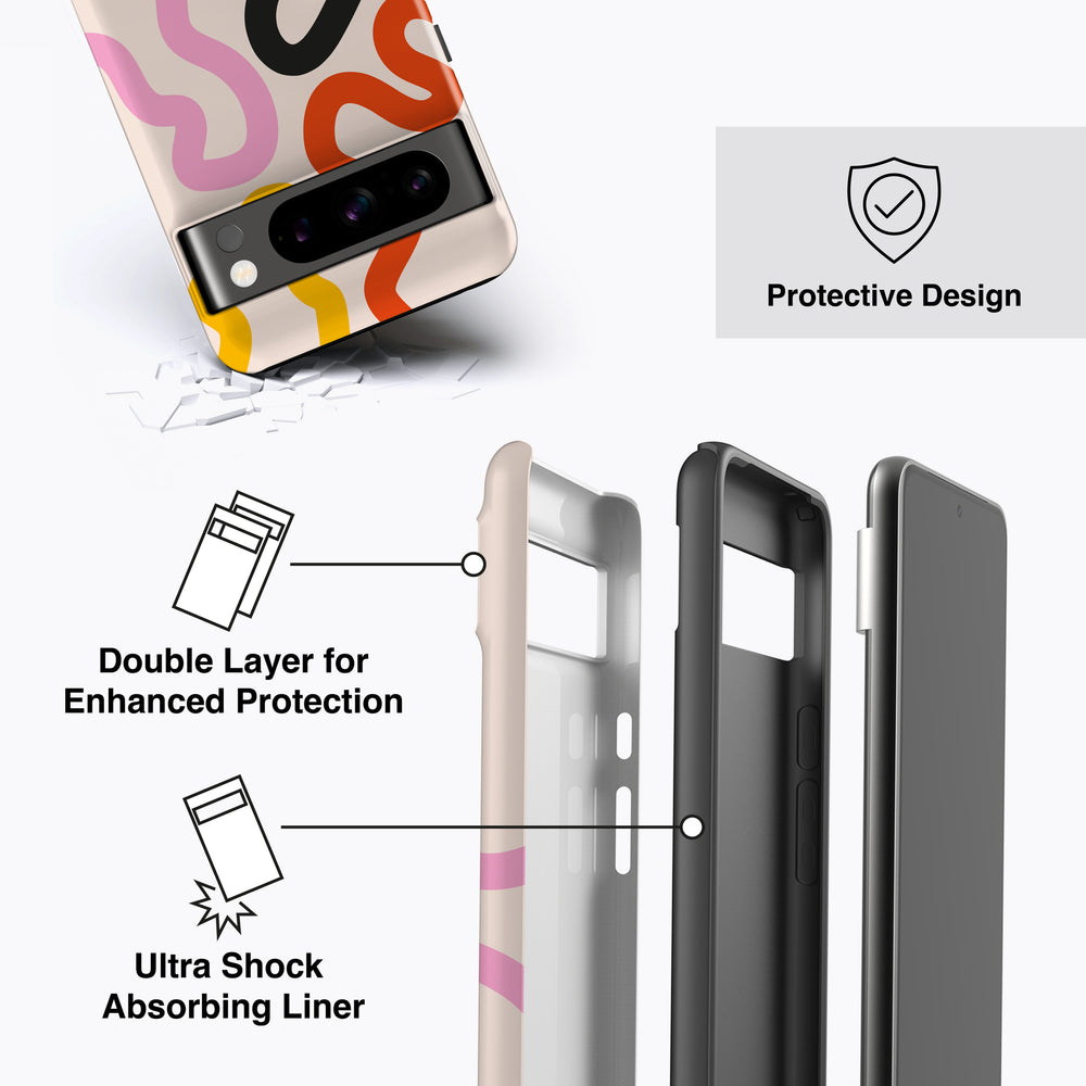 
                  
                    a diagram of a cell phone case with instructions
                  
                