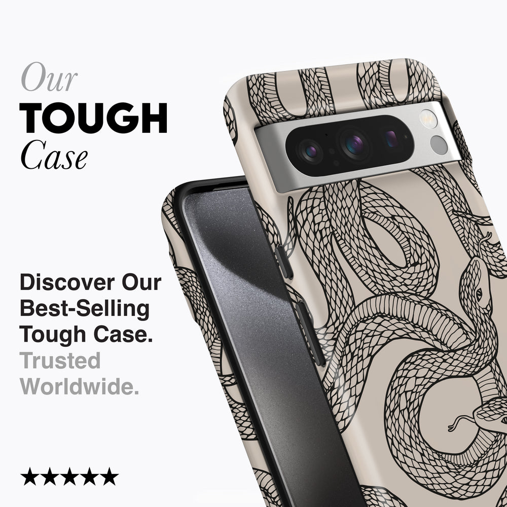 a phone case with a snake on it