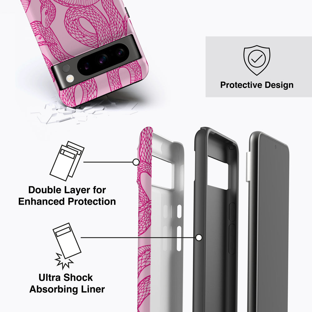 
                  
                    a cell phone case with instructions on how to use it
                  
                