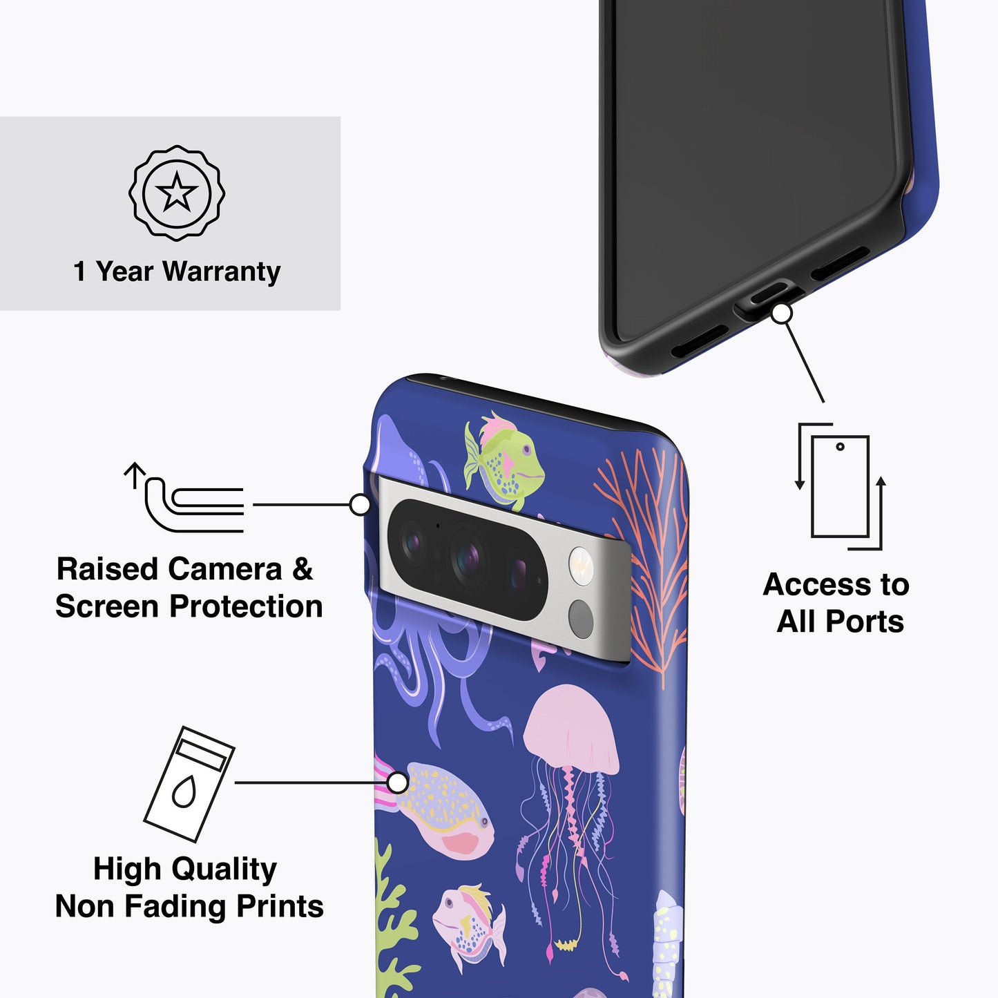 
                  
                    OCEAN ANIMALS Pixel 8a Case
                  
                