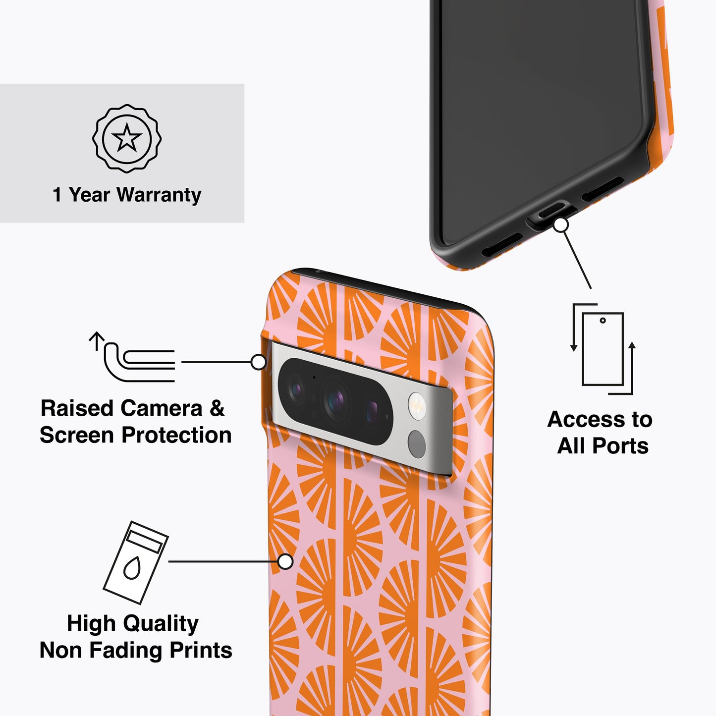 
                  
                    ORANGE SUN PATTERN Pixel 8 Case
                  
                