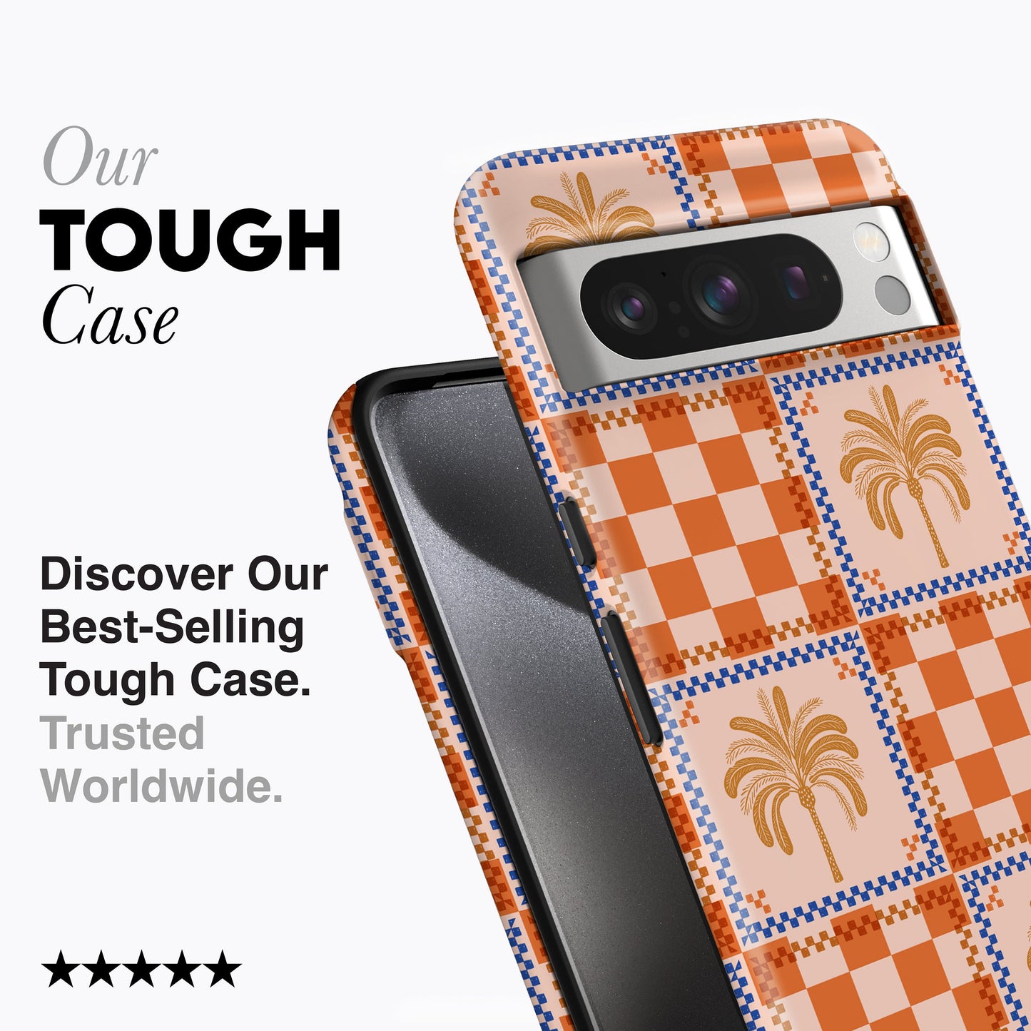 
                  
                    ORANGE CHECKERED PALMS Pixel 8 Case
                  
                