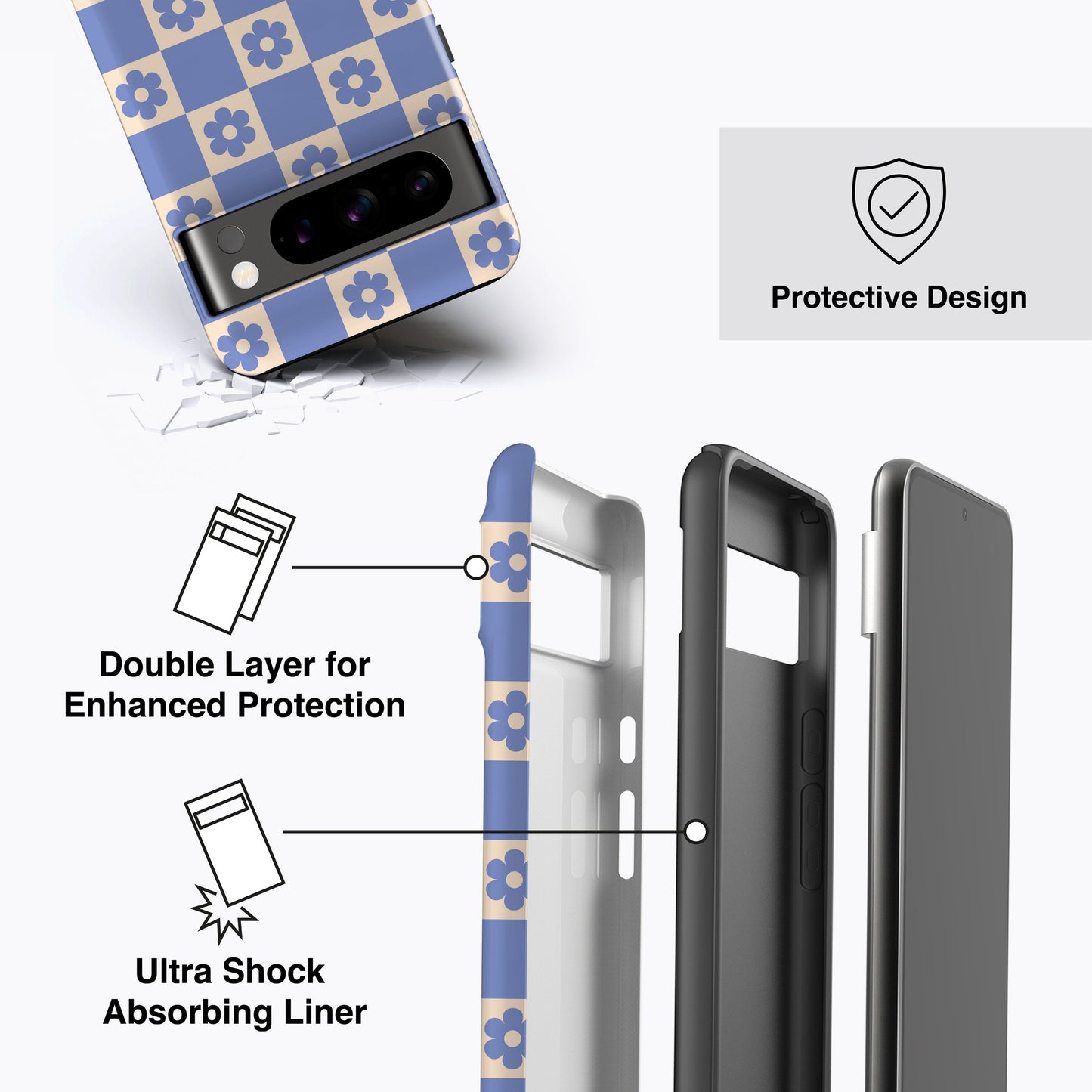 
                  
                    CHECKERED DAISY Pixel 8 Case
                  
                