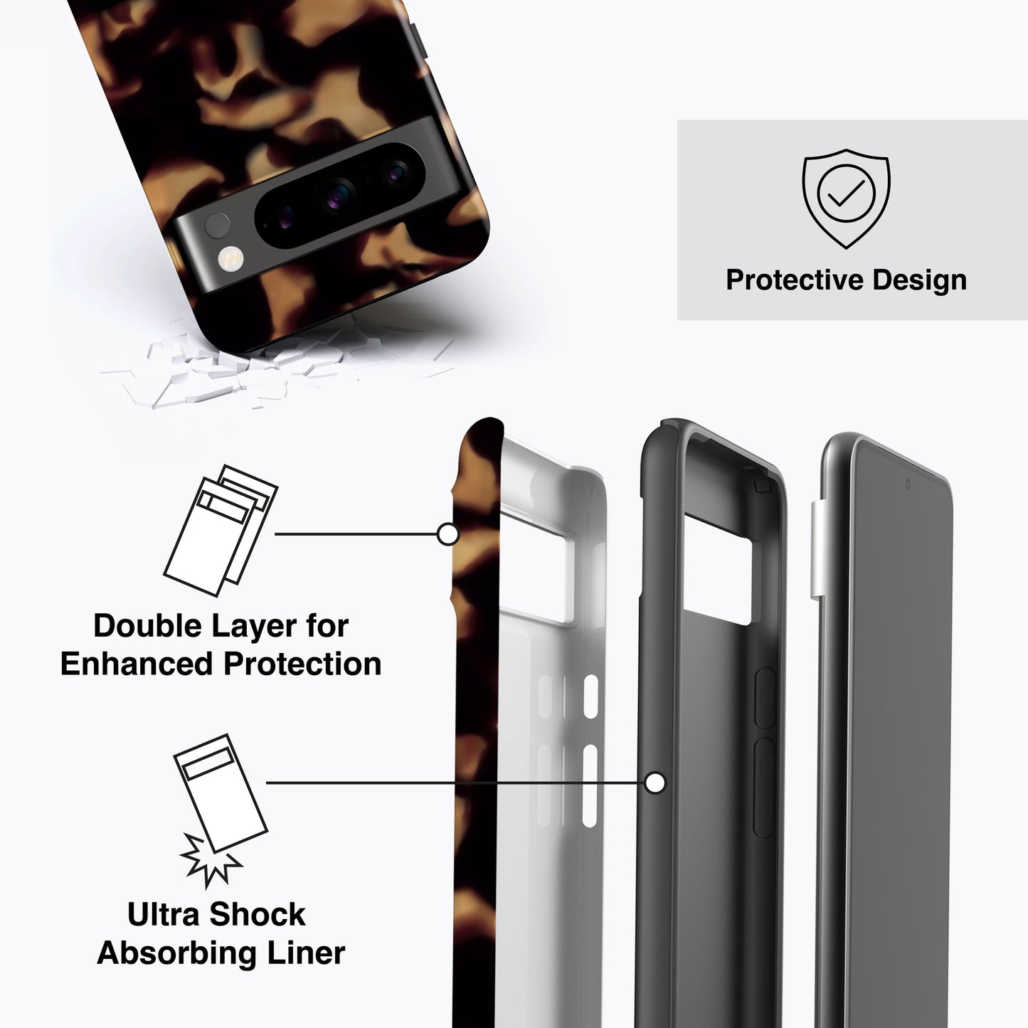 
                  
                    DARK TORTOISE SHELL Pixel Case
                  
                