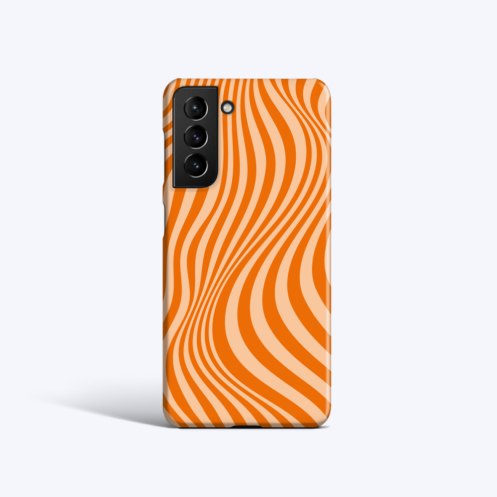 GROOVY LINES ORANGE Samsung S23 Case