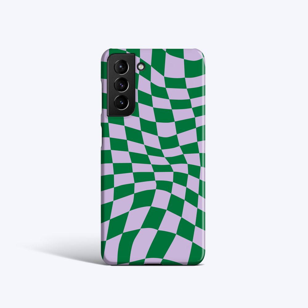 WAVY CHECK GREEN Samsung S23 Case