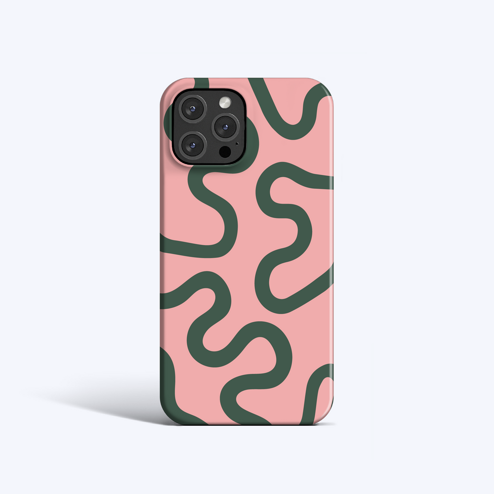 ORGANIC LINES PINK iPhone 16 Case