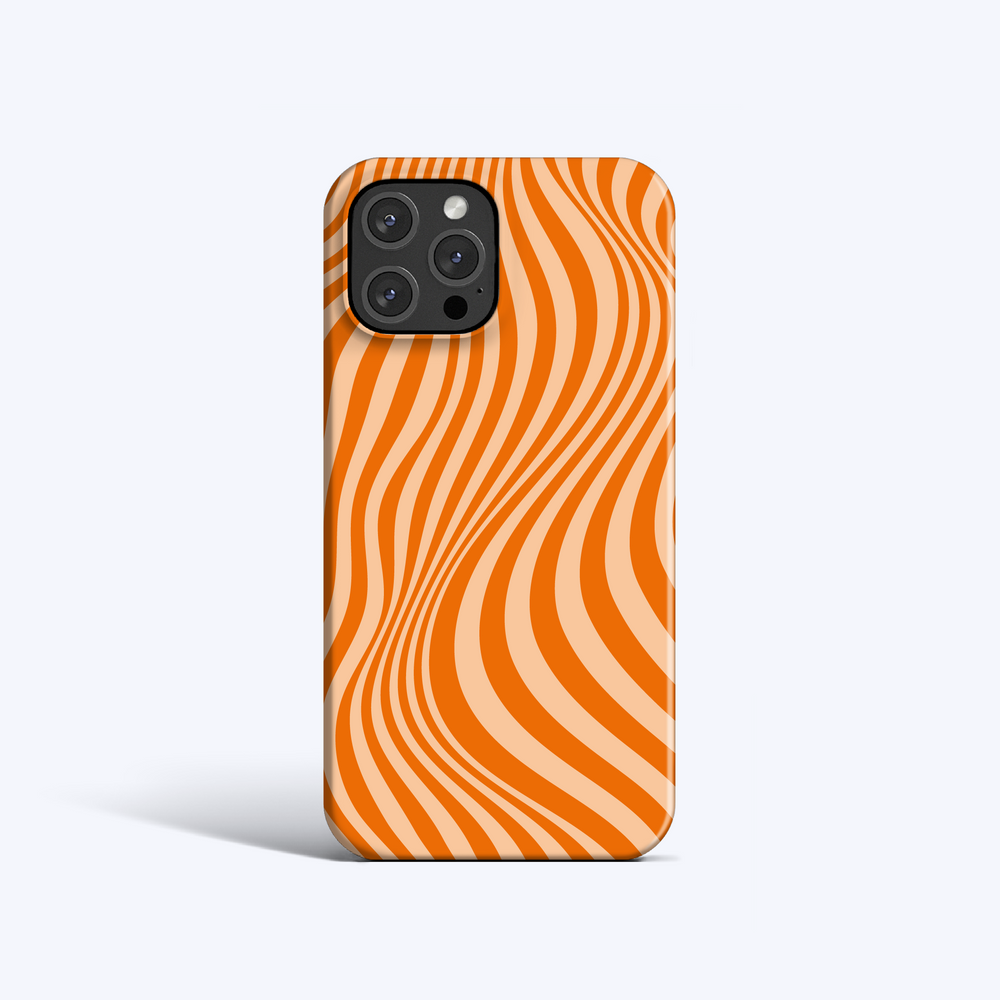 GROOVY LINES ORANGE iPhone 16 Case