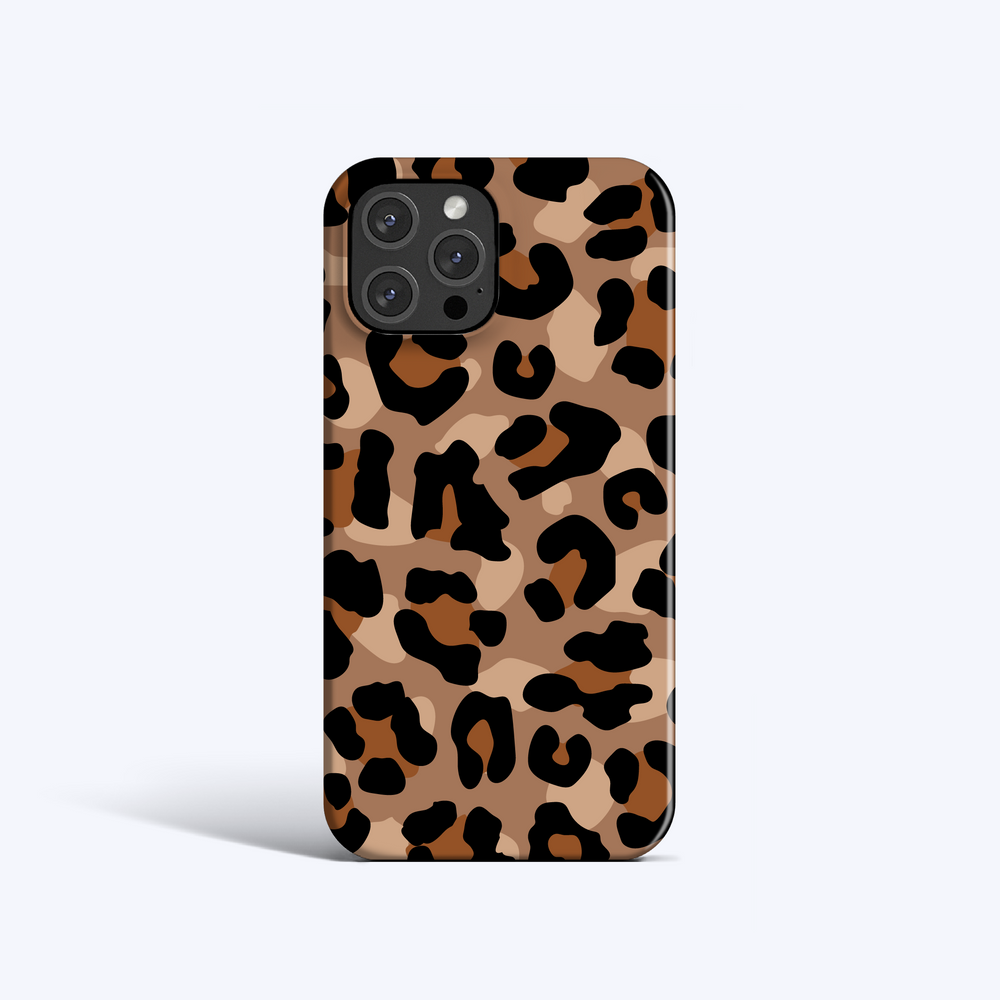 BROWN LEOPARD PRINT iPhone 16 Case