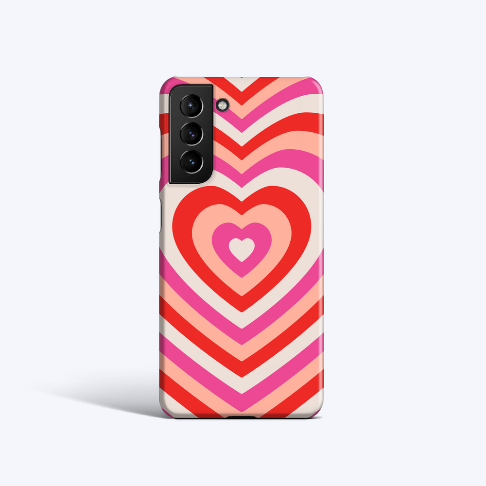 PINK RED HEARTS Samsung S23 Case