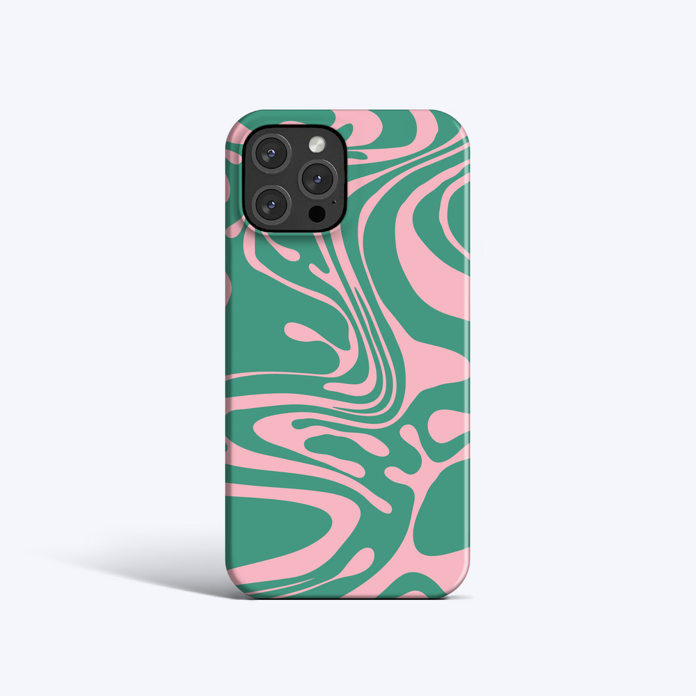 GREEN PINK MARBLE iPhone 16 Case