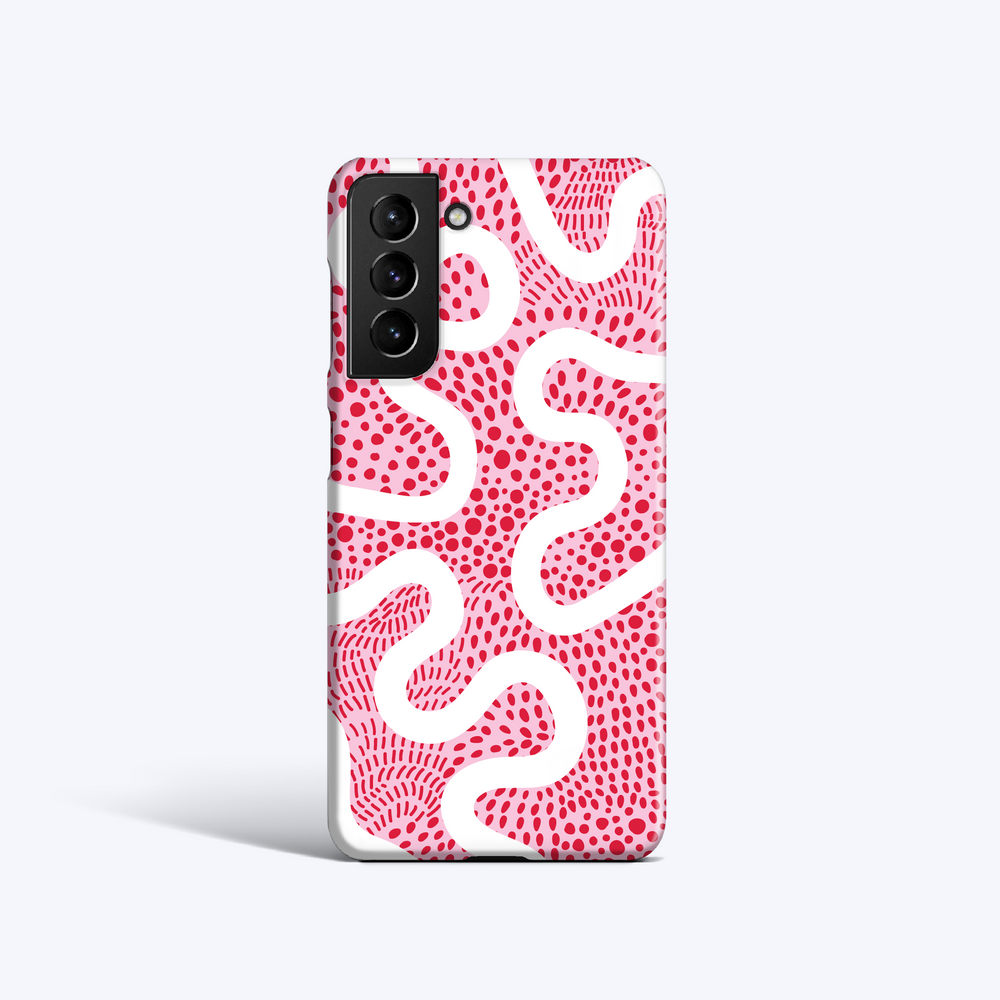 ORGANIC DOT LINES PINK Samsung S23 Case