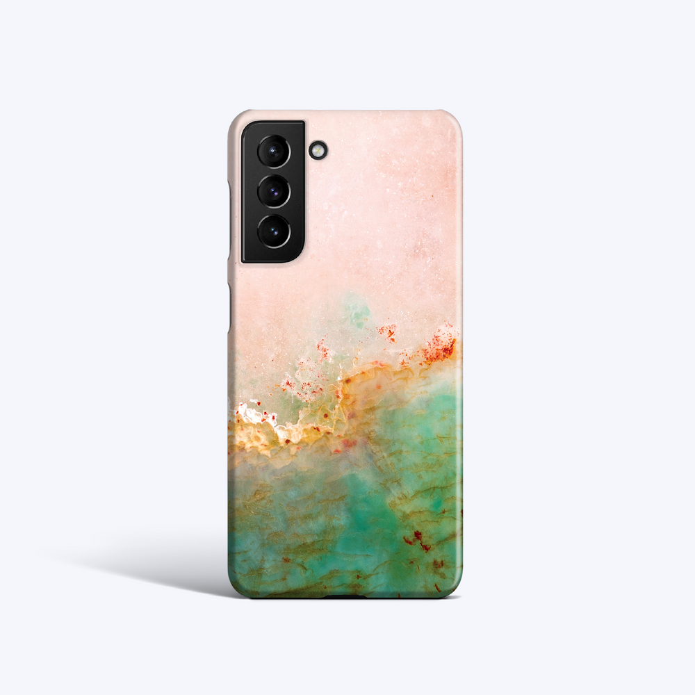 PEACH GREEN MARBLE Samsung S23 Case