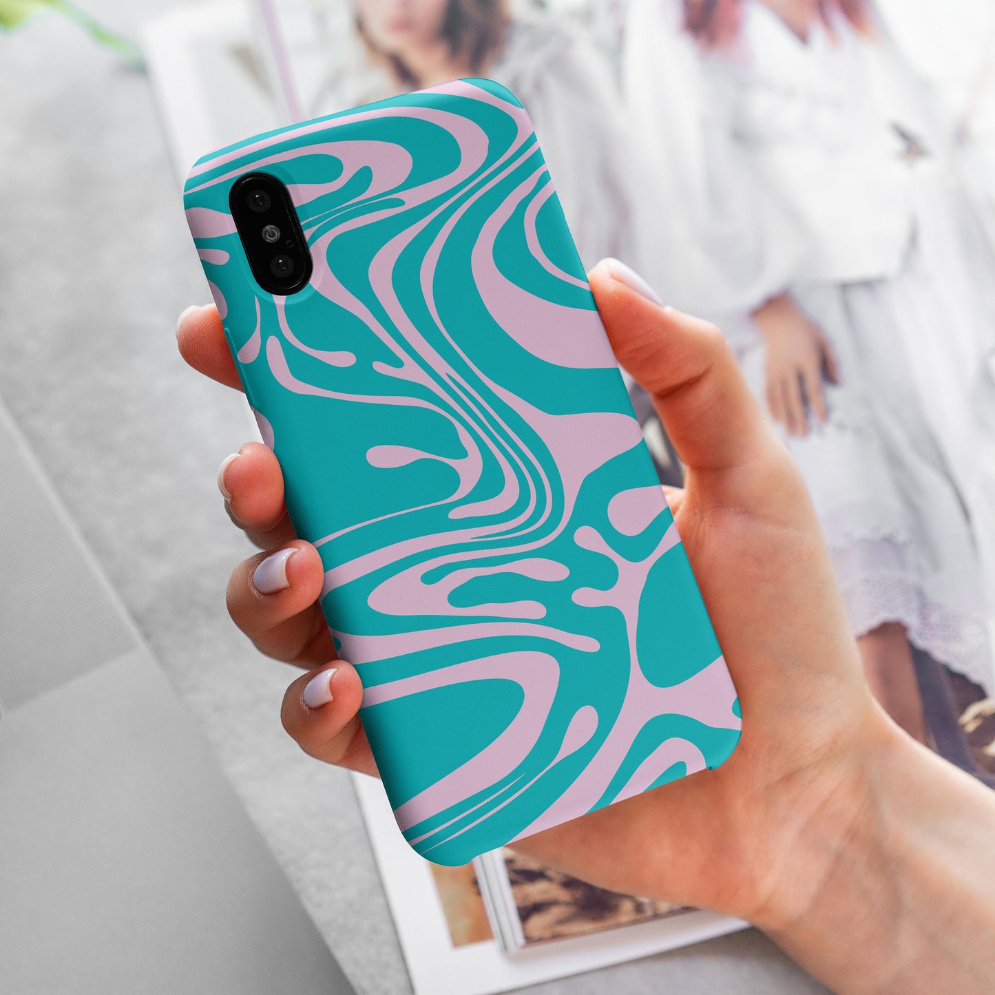 
                  
                    TURQUOISE LIQUID MARBLE iPhone 16 Case
                  
                